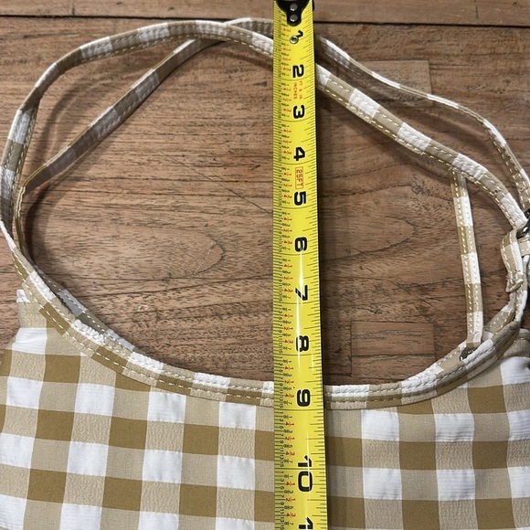 Zara Tartan Shoulder Bag – Beige & Cream Check – NWOT - Picture 8 of 9